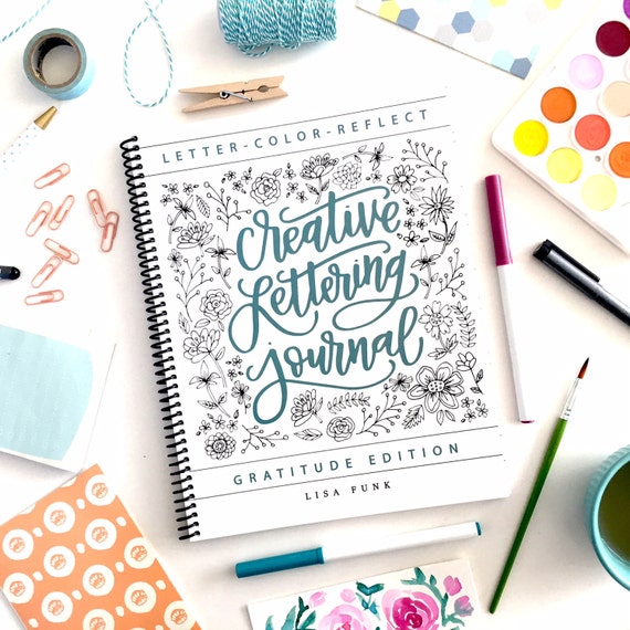 creative lettering journal etsy