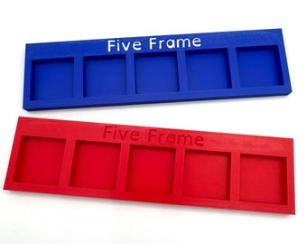 Five Frame Number Sense Manipulative Plate 0-5 | Hands-On Math Counting and Subitizing | Math Centers