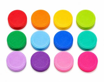 Rounded Math Counters | Single and Dual-Color Options | Math Manipulative