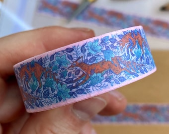 Washi Tape - Foxes - Illustrated Animal Washi Paper Tape - 10m x 1.5cm