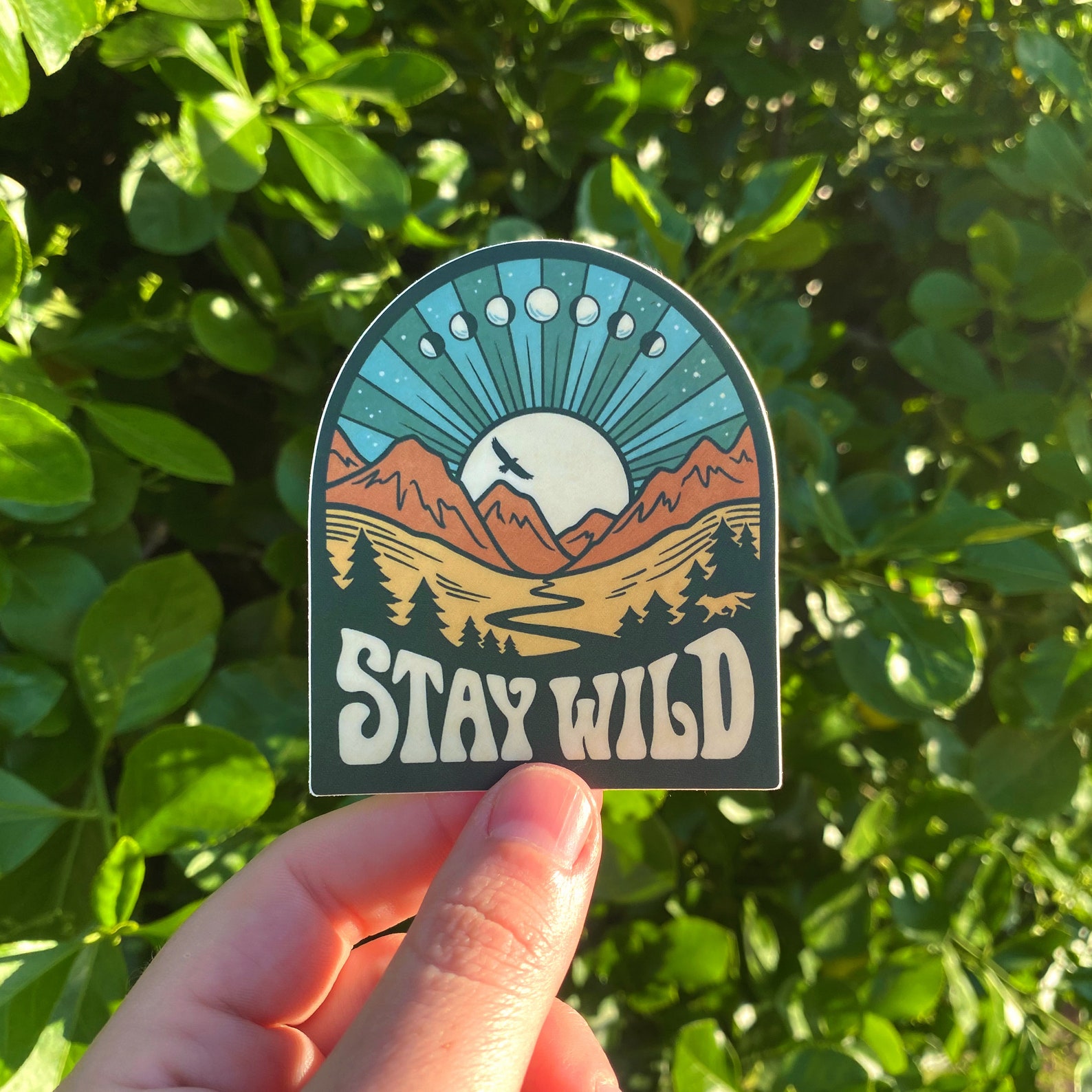 Stay Wild Sticker - Vinyl Sticker 3x2.5 - Outdoors Adventure ...