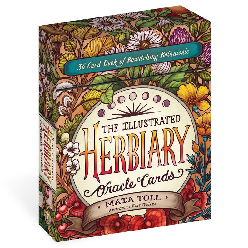 Botanical Oracle Deck - the Illustrated Herbiary - 36 Oracle Cards ...