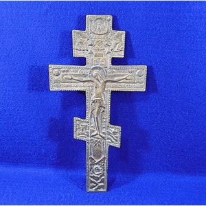 Orthodox Russian Style Blessing Wall Cross Crucifix Orthodoxes Kreuz Kruzifix 