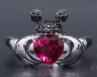 Mickey mouse deals claddagh ring