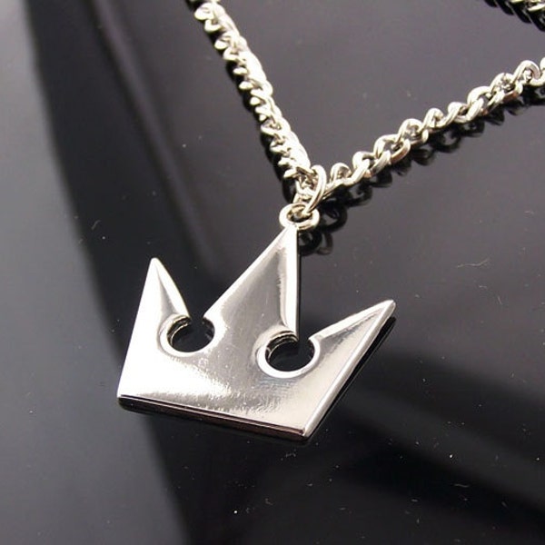 Silver Plated Kingdom Hearts Sora's Crown Necklace or Keychain