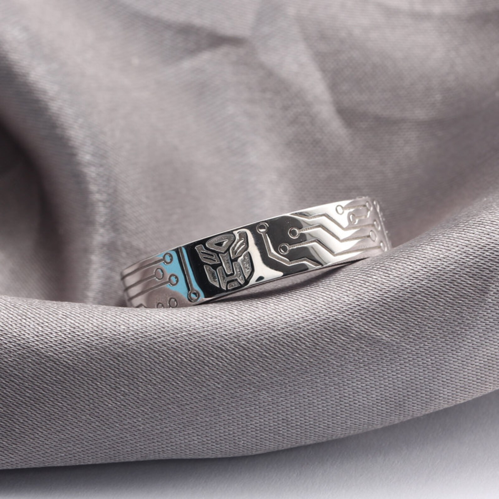Transformers Autobot Wedding Band Nerdy Geeky Engagement Etsy