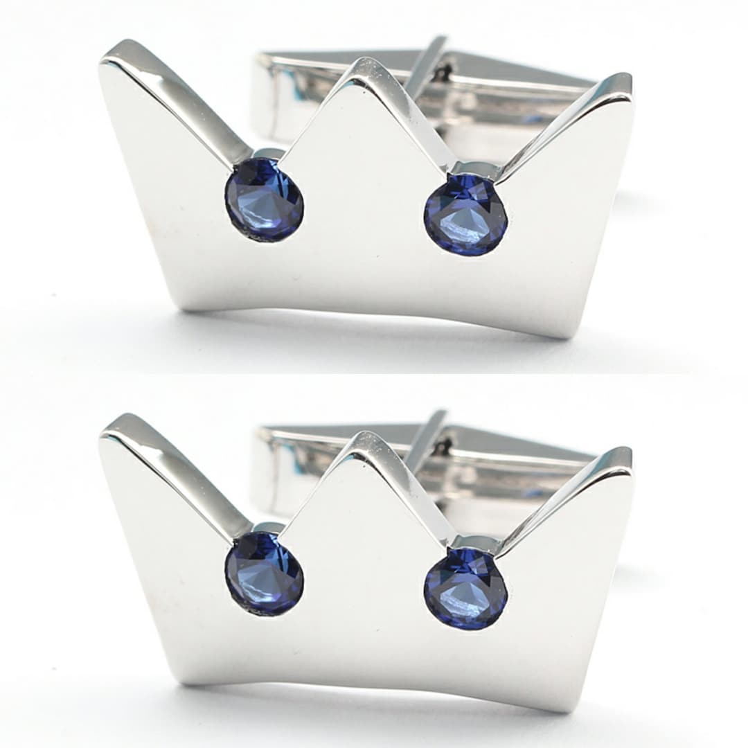 Sora's Crown Kingdom Hearts Cufflinks Wedding Jewelry Ring Sora Kairi