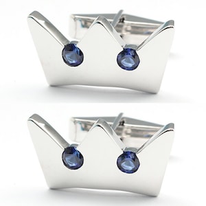Sora s Crown Kingdom Hearts Cufflinks Wedding Jewelry Ring Sora