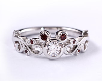 Muisoren magische ring trouwring jubileumring verlovingsring sprookje nerdy geeky cosplay Assepoester prinses ring