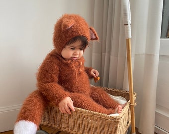 Newborn Baby Fox Outfit, Fox Outfit for Baby, Newborn Fox Hat and Romper, Newborn PHOTO PROP, Fox Set, Baby Fox Costume, Little Fox Set