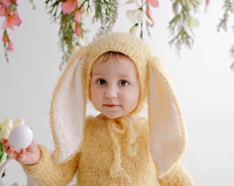 Sombrero de conejito tamaño niñera, sombrero de Pascua, sombrero de conejito bebé, sombrero de conejito, conejito bebé, gorro de conejito para bebé, gorro de conejito bebé