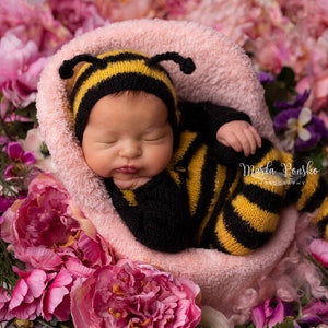 bumble bee outfit, bumble bee baby, newborn outfit, newborn photo outfit, photo prop, baby bee outfit, bee outfit,