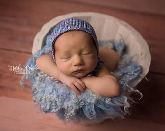 Spring Newborn Bonnet, Cotton Newborn Photography Props, Simple Newborn Bonnet, Newborn Cup, Knit Bonnet Photo Prop, Newborn Photo Prop