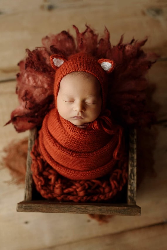 Bonnet Renard Mignon Tricoté Enfant