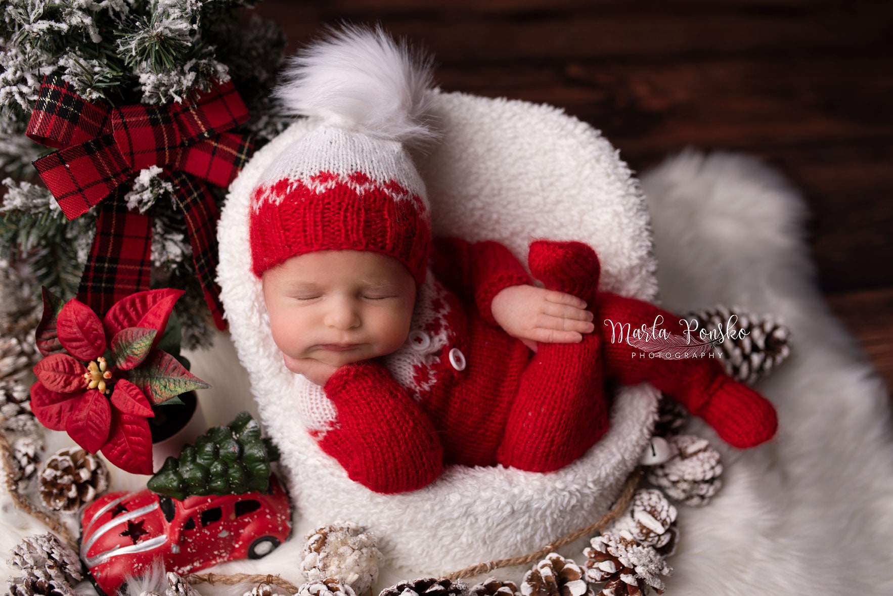 Pyjama de Noel Bébé Rouge et Vert Style Lutin | MyNoel