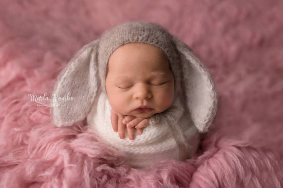 Baby Fotografie Fotoshooting Kinder Kostüm Mütze Neugeborenen Prop Hase Photo 