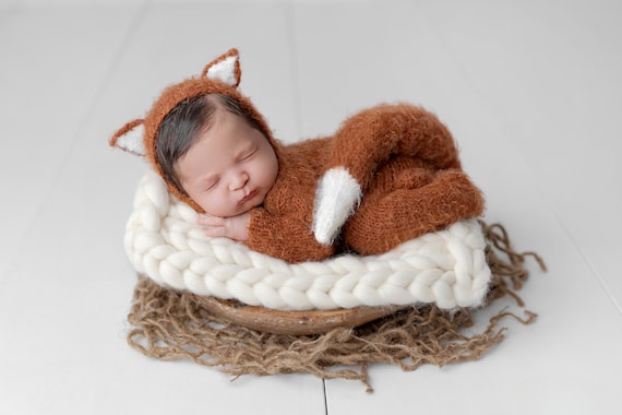 Newborn Baby Fox Outfit Fox Outfit for Baby Newborn Fox Hat and