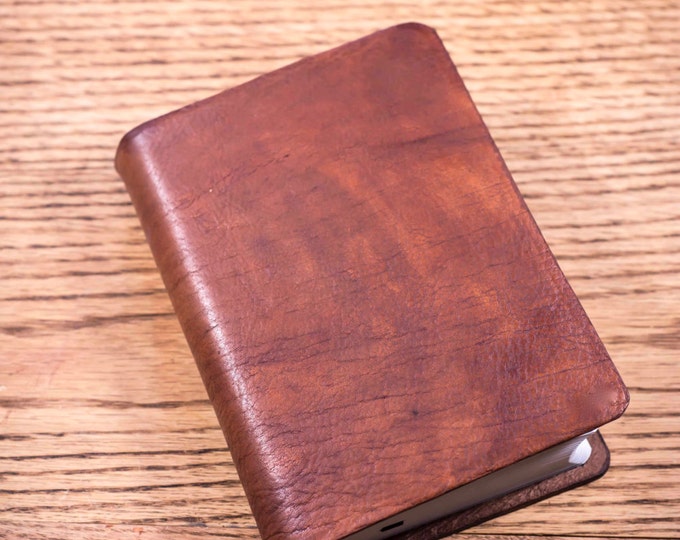 Full Grain Cowhide Leather Bible NIV Large Print Compact Etsy