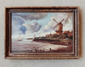 Antique Danish Impressionist Oil Painting in Wood Frame- 15 x 21”