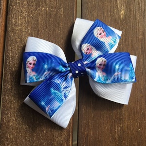 Elsa Inspired Hair Bow - Elsa Inspired Bow - Elsa Hair Bow - Elsa Bow - Frozen Inspired Hair Bow - Frozen Inspired Bow - Hair Bow - Bow
