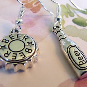 Beer Earrings, What Else Needs to Be Said? Hypoallergenic, Gift for Beer Drinkers, All Canadian Earrings, Whimscal, Fun, Gag Gift, Cute