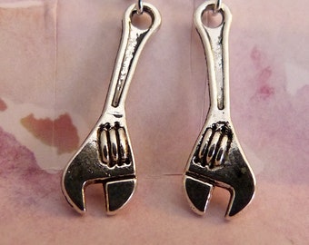Wrench Earrings, Hypoallergenic, Small, Tools, Handywoman, Carpenter, Plumber, Mechanic, Electrician, Handyman, Practical, Feminist, Cute
