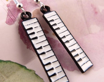 Keyboard Earrings, Musician Earrings, Music, Piano, Gift for Pianists, Gift for Musicians, Hypoallergenic, Piano Teachers, Rock Stars, Cute