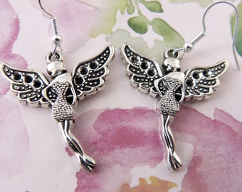 Hypoallergenic Gorgeous Fertility Goddess Curvy Mermaid Earrings Curvaceous Mermaid Slate Blue Rustic Glass Charm Czech Glass Sexy