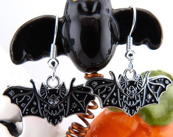 SMALL Vampire Bat Earrings, Halloween Treats for Your Ears, Bats to Drive You Batty, Hypoallergenic, Lightweight, Trick or Treat Perfection