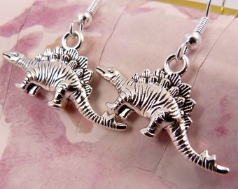 Dinosaur Earrings, Hypoallergenic, Stegosaurus, Dacentrurus, Armoured Dinosaur, Small Earrings, Gift for Dinosaur Lovers, Cute Gift for Her