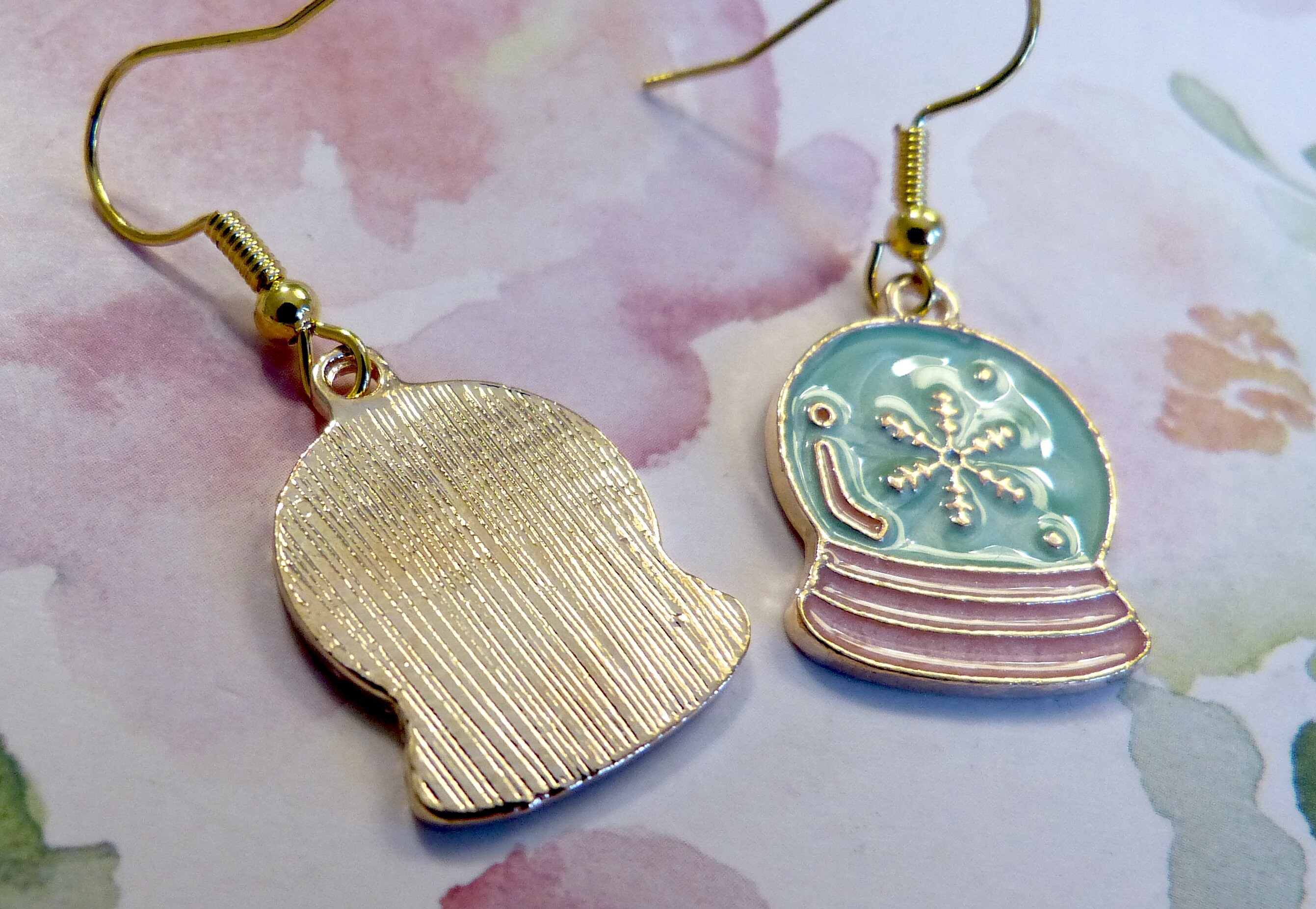 Snow Globe Earrings Christmas Snow Globes Winter Snow | Etsy