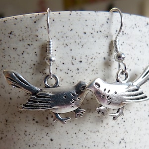 Magpie Earrings, Hypoallergenic, Birds, Western Magpie, Alberta Bird, Bird of the West, Cute, Pretty Bird, Adorable, Gift for Her, SK BC MB
