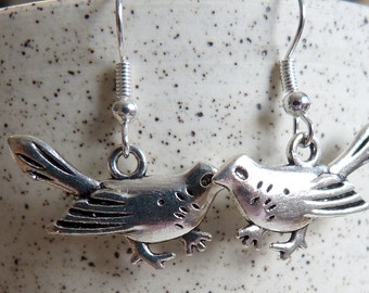 Pendientes de urraca, hipoalergénicos, aves, urraca occidental, ave de Alberta, ave del oeste, lindos, bonitos, adorables, regalo para ella, SK BC MB