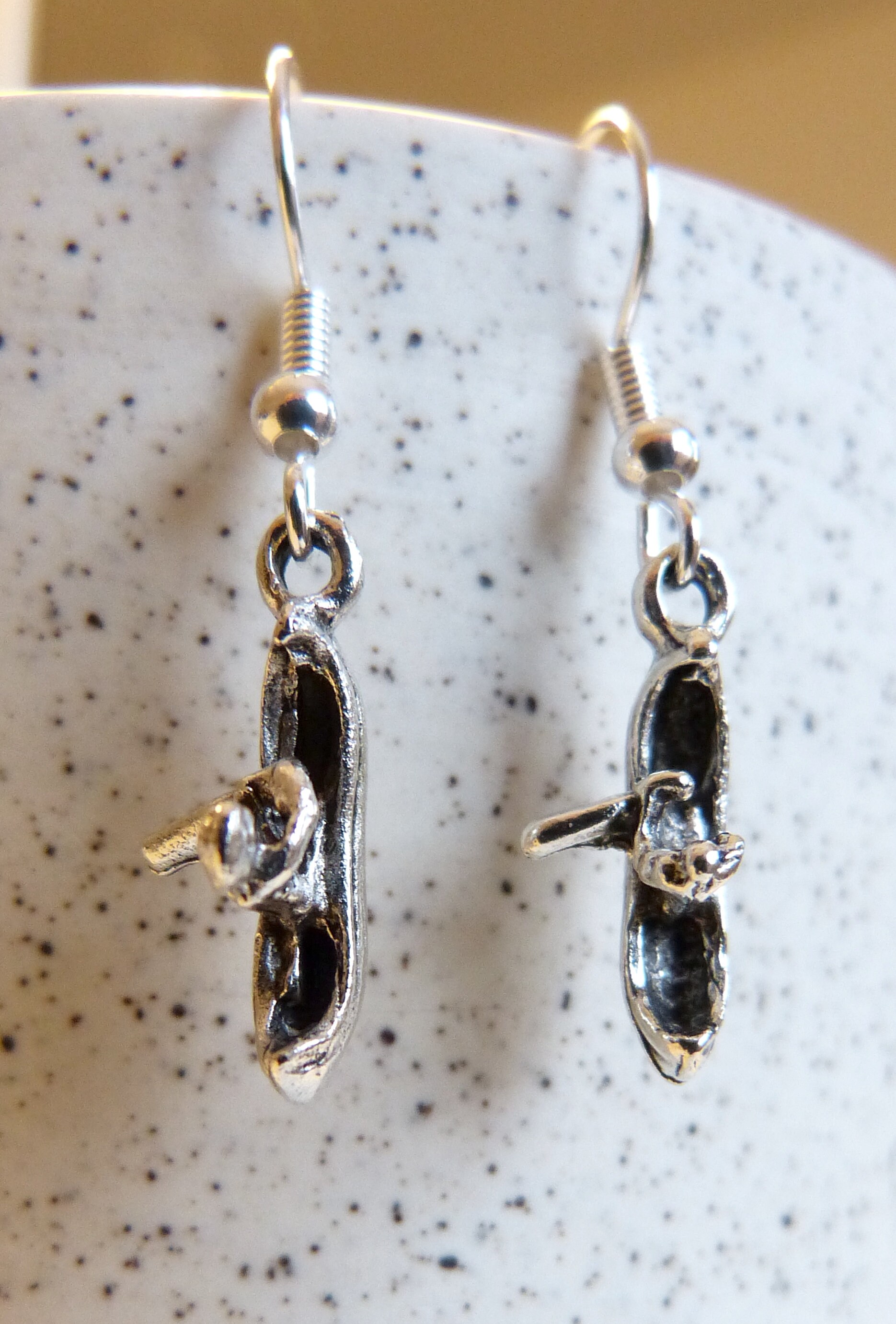 Canoe Earrings Hypoallergenic Person Paddling Canoe Earring Etsy