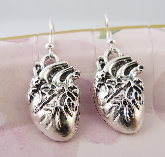 Grunge Earrings Anatomical Heart Earrings And Anatomical Heart Necklace 925 Sterling Silver Halloween Gothic Necklace Earrings Set Halloween Punk Jewelry Gifts For Women Men Goth Jewelry Grunge Earrings Anatomical Heart Earrings And Anatomical Heart Necklace 925 Sterling Silver Halloween Gothic Necklace Earrings Set Halloween Punk Jewelry Gifts For Women Men Goth Jewelry