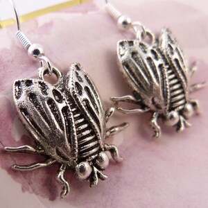 Fly Earrings, Hypoallergenic, Housefly Earrings, Goth Earrings, Gothic, Insect Earrings, Realistic Looking Bug Earrings, Whimsical, Weird