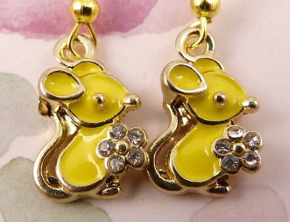 Mouse earrings deals