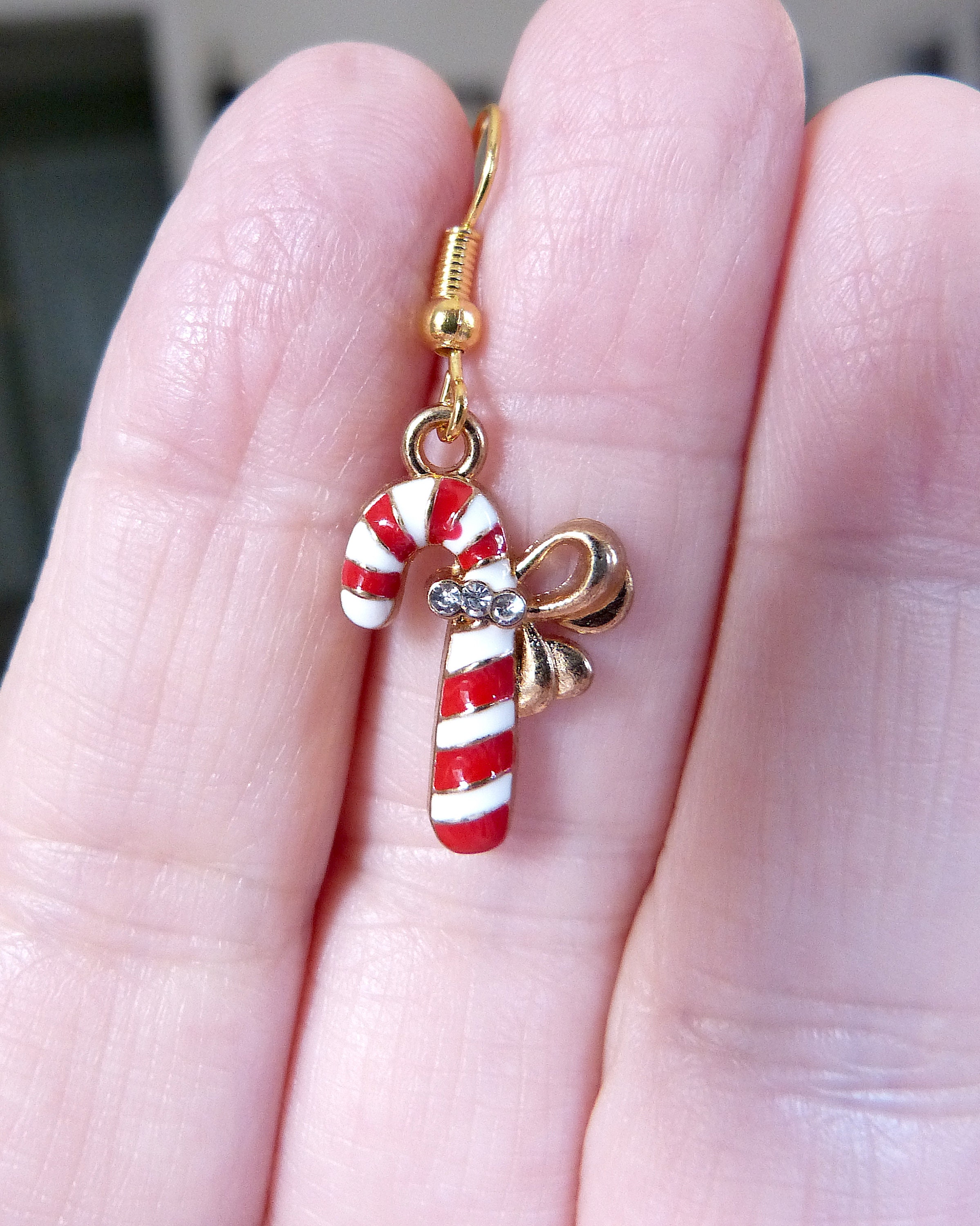 Candy Cane Earrings Candy Canes Christmas Earrings Etsy