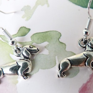 Dachshund Earrings, Wiener Dog Earrings, Sausage Dog Earrings, That Dog That Sounds Like Datsuns Which Are Cars People Drove in the 70s