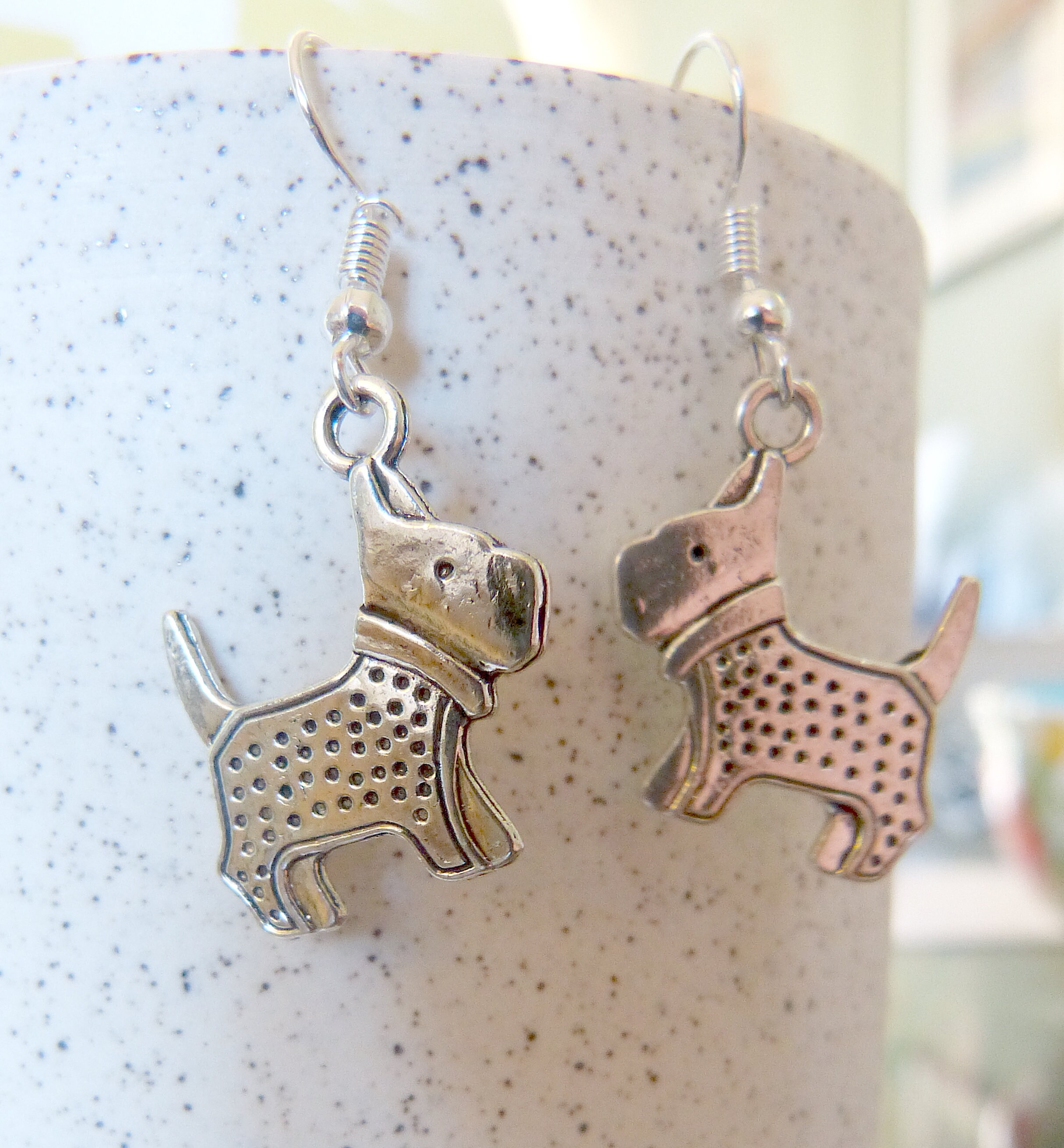 Scotty Dog Earrings Hypoallergenic Scottie Dog Earrings Cute