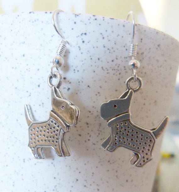 Scottie dog best sale earrings