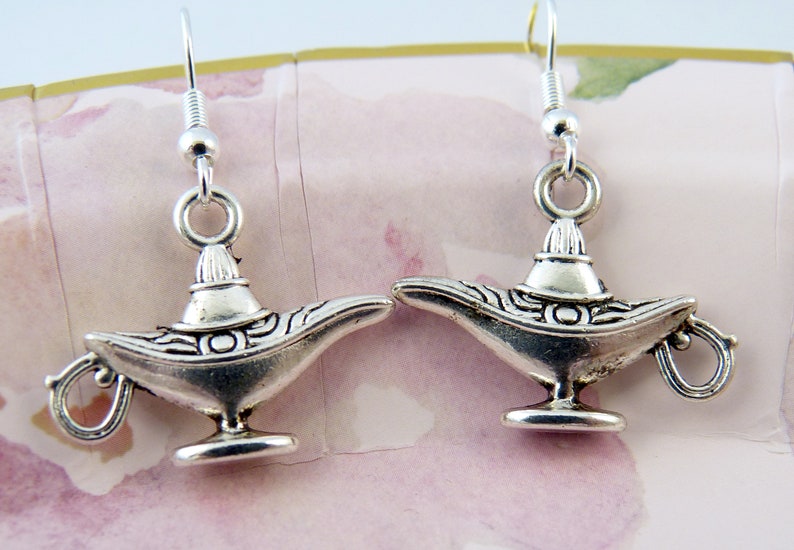 Arabian Nights Rub Them and Make Three Wishes Magical Earrings Gift for Her Aladdin/'s Lamp Earrings Aladdin Magical Genie Lamp Magic