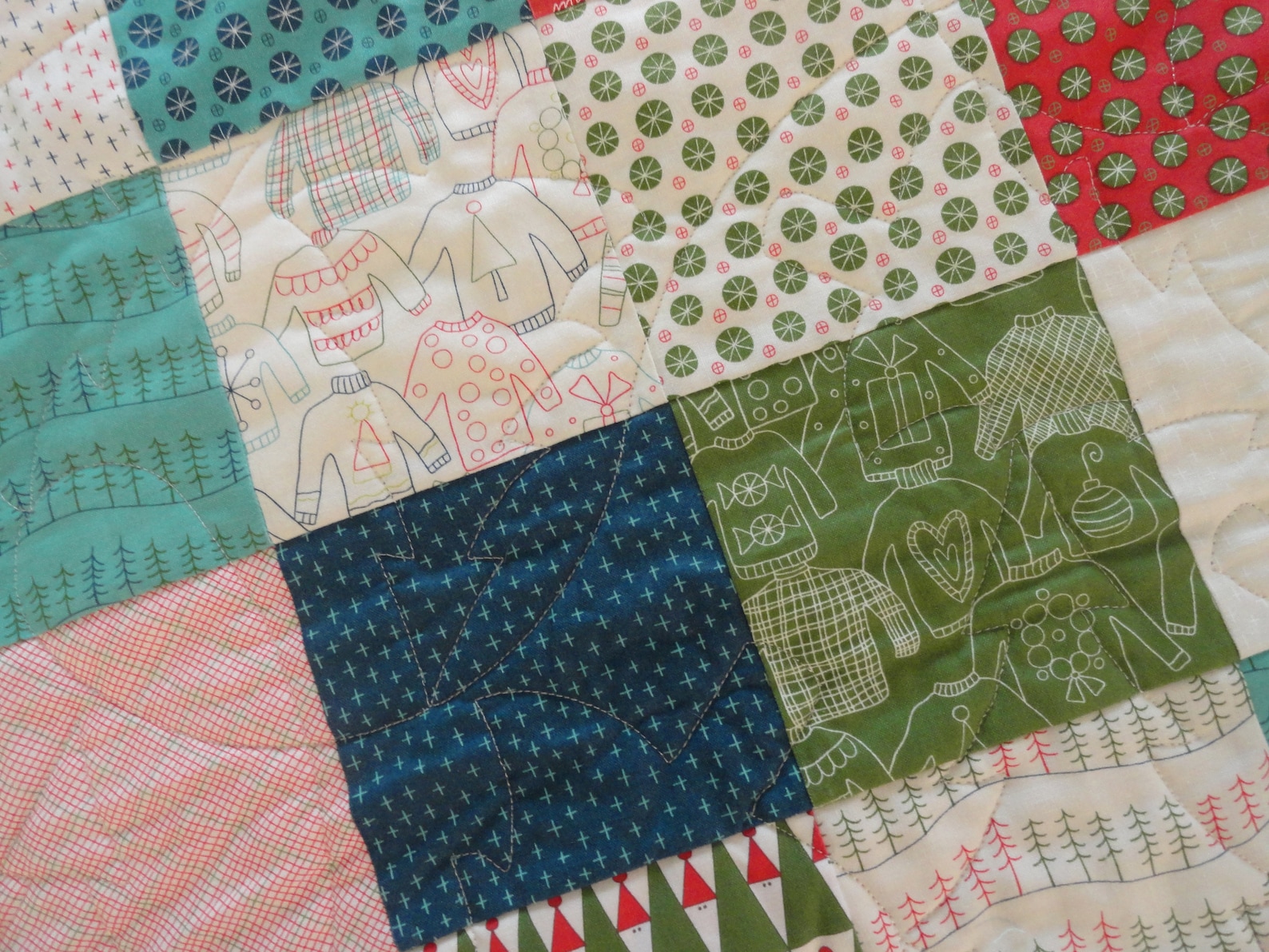 Quilted Christmas Tree Skirt/reversible Christmas Tree Etsy