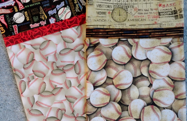 Baseball Pillowcase/Baseball Bedding/Baseball Gift Bag/Vintage Baseball/Baseball Bats/Scoreboard/Innings/Baseball Scoreboard/Wooden Bats/Ump image 1