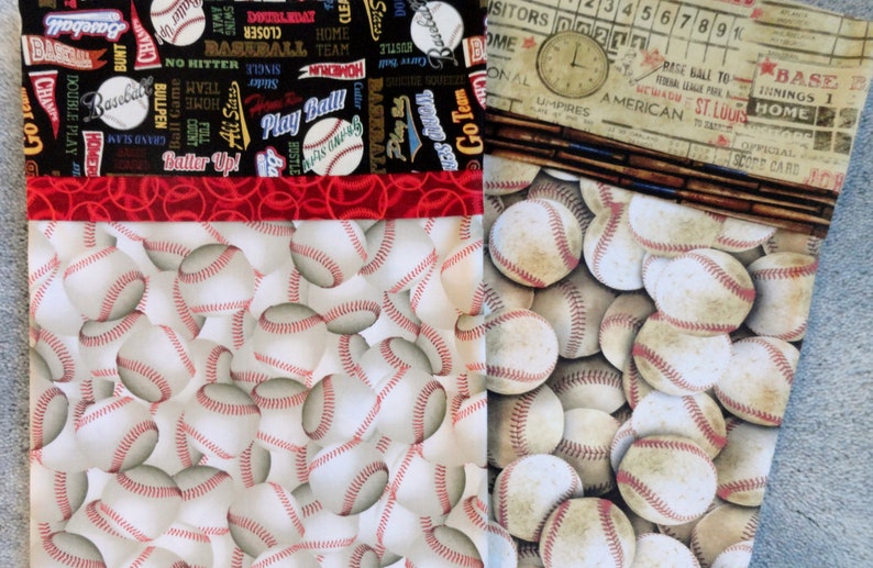 Baseball Pillowcase/Baseball Bedding/Baseball Gift Bag/Vintage Baseball/Baseball Bats/Scoreboard/Innings/Baseball Scoreboard/Wooden Bats/Ump image 5