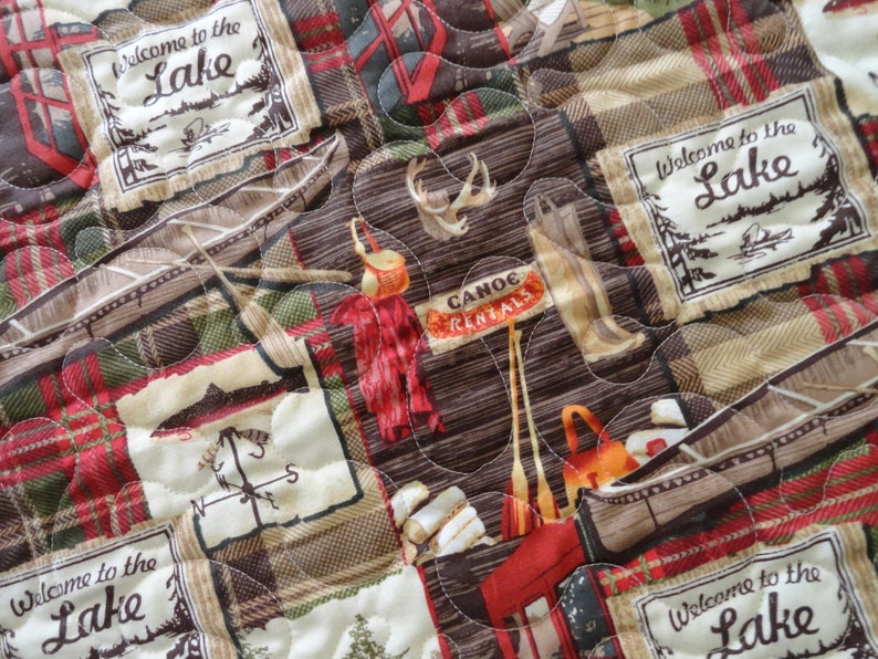 Fishing Lap Quilt Fish Quilt Fish Bedding Angler Lap Quilt ...