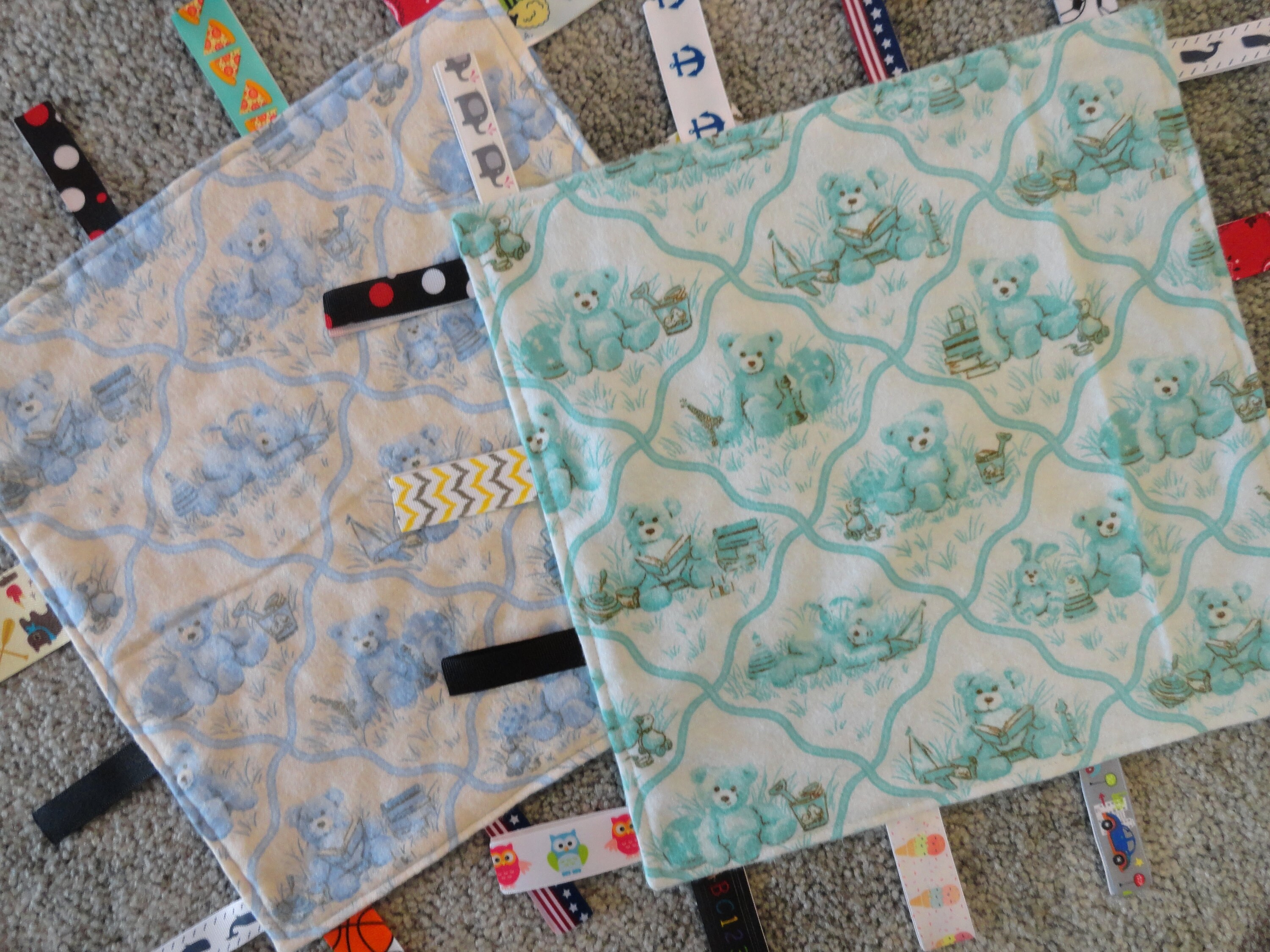 Teddy Bear Baby Blanket, Flannel Blanket, Teddy Bears,Receiving Blanket,Nursing Cover,Burp Cloth,Swaddling Blanket,Bear Sensory Lovey,Minky