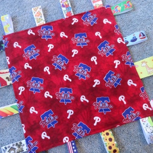 Philadelphia Phillies/Philadelphia Phillies Sensory Lovey/Philadelphia Phillies Baby Gift/Philadelphia Phillies Baby Shower/Baseball Nursery