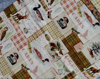 Cabin Pillowcase, Lodge Pillowcase, Wilderness Pillowcase, Lodge Bedding, Cabin Gift Bag, Wildlife Bedding, Owl,Duck, Butterfly, Deer, Lodge
