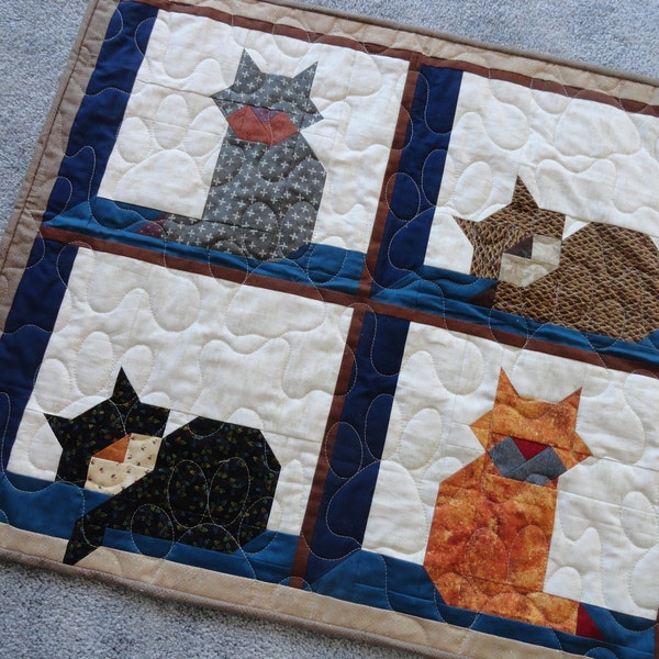 Cat Wall Hanging Etsy